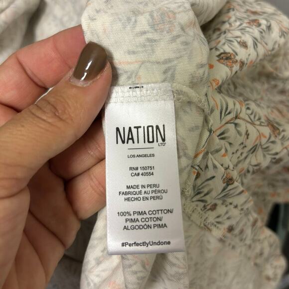 Nation LTD Cream Floral Midi Dress - Picture 9 of 9